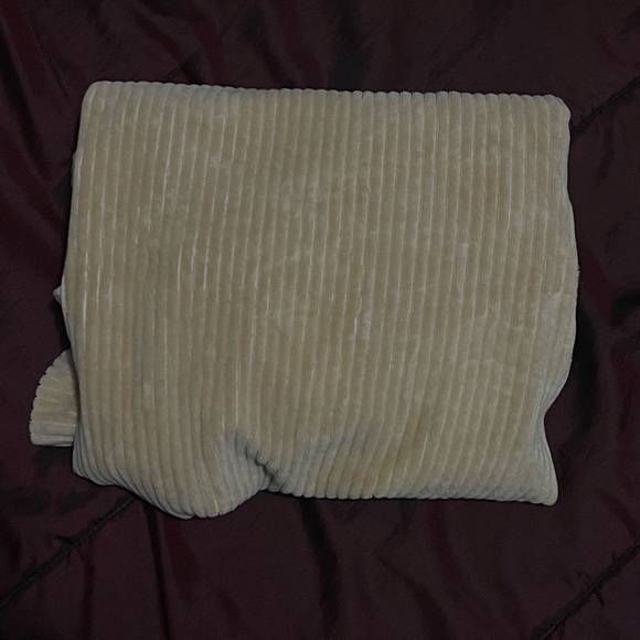 Cream Turtleneck Corduroy Shirt - Picture 4 of 4